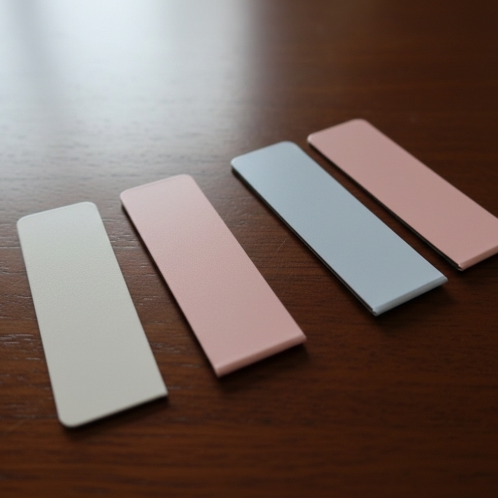 Set of Four Magnetic Bookmarks in Pastel Colors
